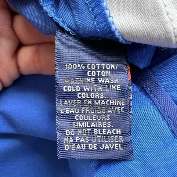 Ralph Lauren Womens Blue Flat Front Straight Leg Casual Chino Pants Size 8 - Picture 4 of 7